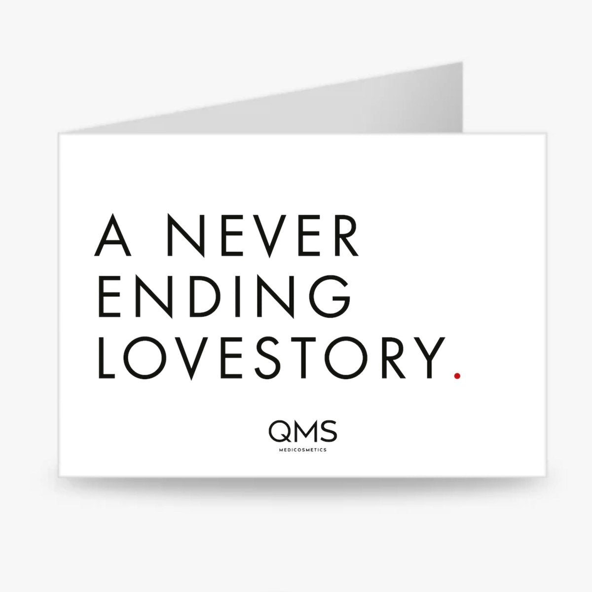 Geschenkkarte "LOVESTORY" | QMS Medicosmetics GmbH