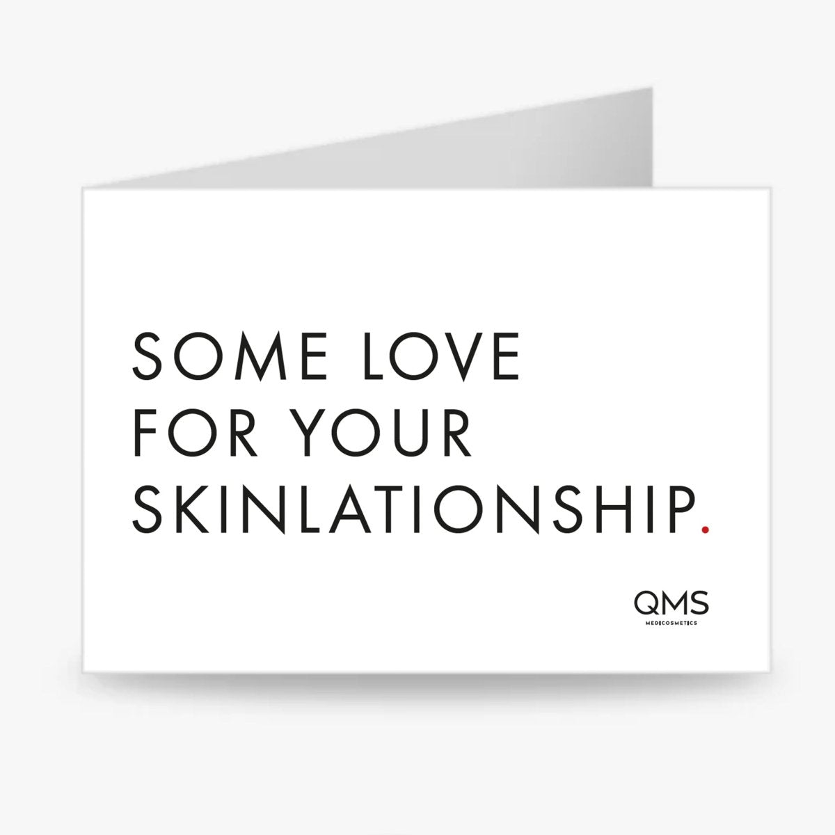 Geschenkkarte "SKINLATIONSHIP" | QMS Medicosmetics GmbH